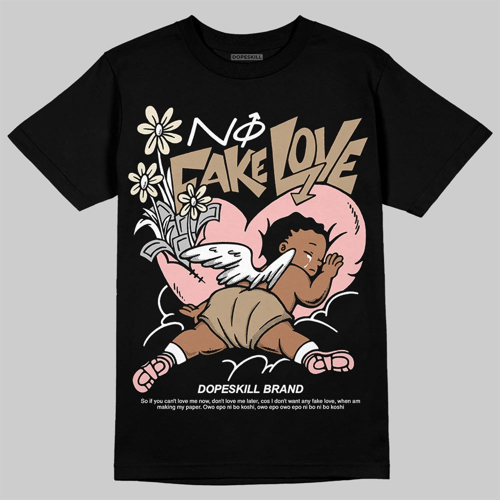 AIR FORCE 1 LINEN DopeSkill T-Shirt No Fake Love Graphic