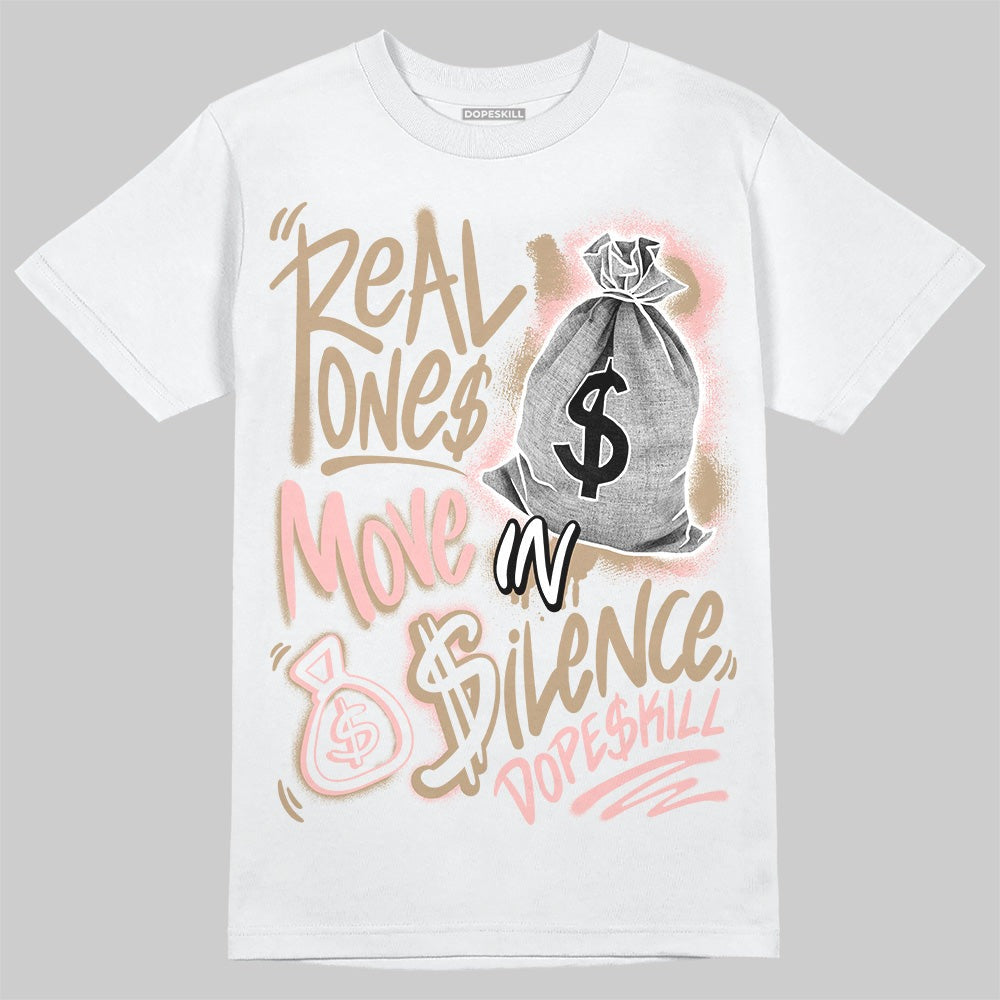 AIR FORCE 1 LINEN DopeSkill T-Shirt Real Ones Move In Silence Graphic