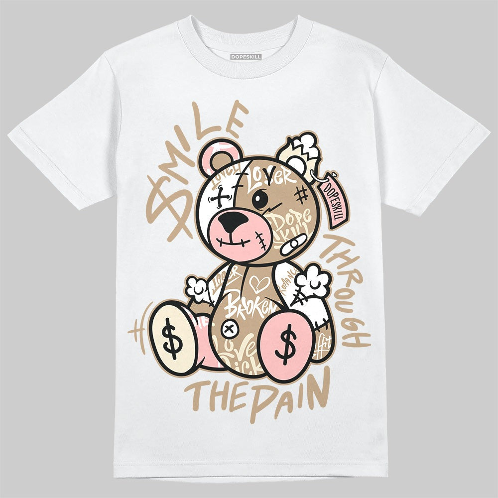 AIR FORCE 1 LINEN DopeSkill T-Shirt Smile Through The Pain Graphic