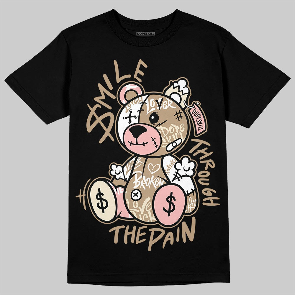 AIR FORCE 1 LINEN DopeSkill T-Shirt Smile Through The Pain Graphic