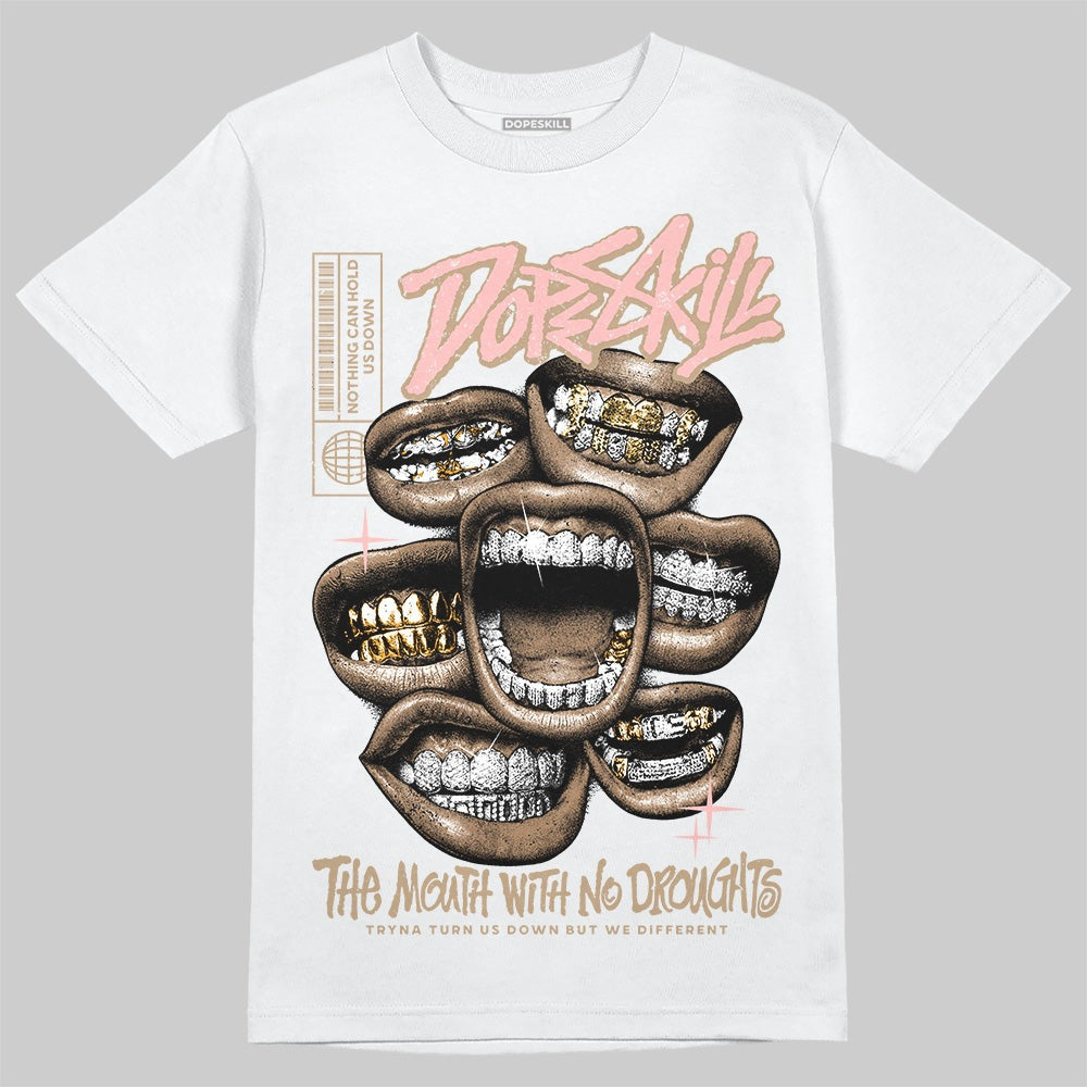 AIR FORCE 1 LINEN DopeSkill T-Shirt The Mouth With No Droughts Graphic