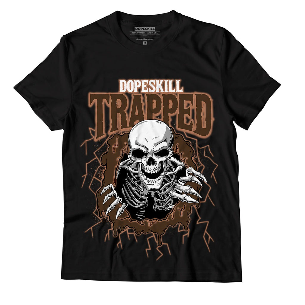 AJ 1 Mid Dark Chocolate DopeSkill T-Shirt Trapped Halloween Graphic