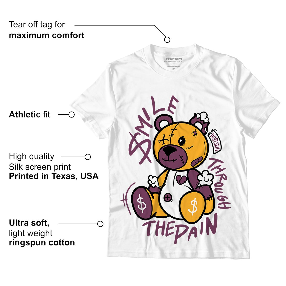 AJ 1 Retro High OG Brotherhood DopeSkill T-Shirt BEAN Graphic