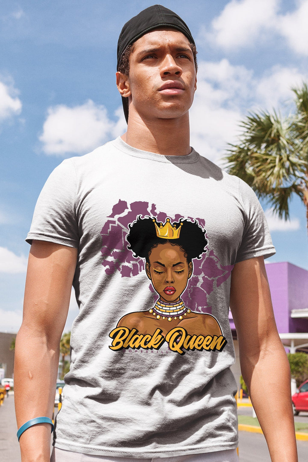 AJ 1 Retro High OG Brotherhood DopeSkill T-Shirt Black Queen Graphic