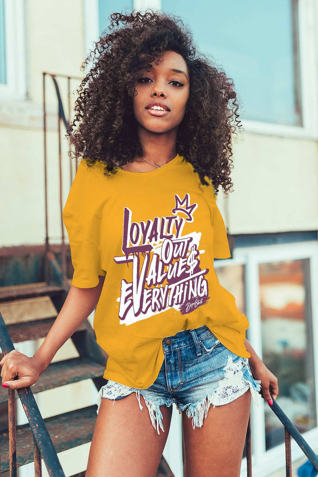 AJ 1 Retro High OG Brotherhood DopeSkill University Gold T-shirt LOVE Graphic