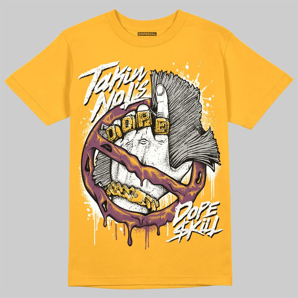 AJ 1 Retro High OG Brotherhood DopeSkill University Gold T-shirt Takin No L's Graphic