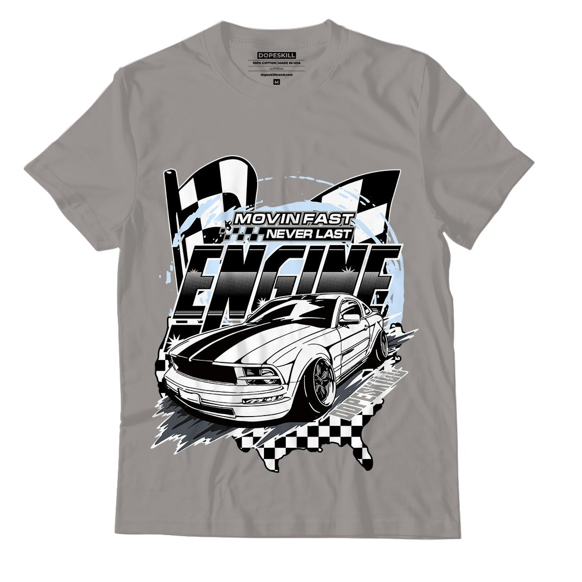 AJ 11 Cool Grey DopeSkill Grey T-shirt ENGINE Tshirt Graphic
