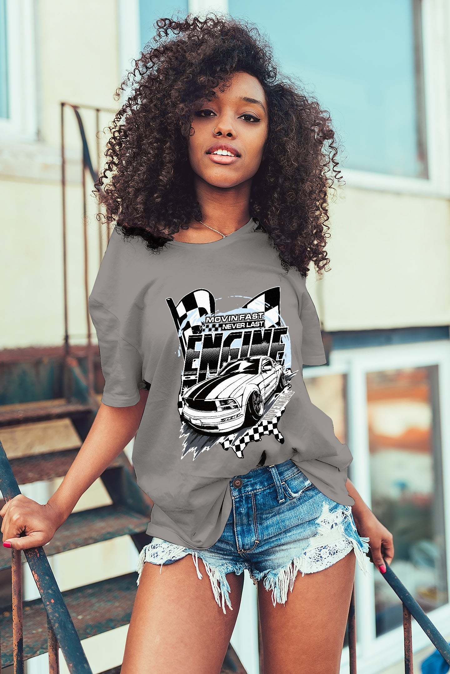 AJ 11 Cool Grey DopeSkill Grey T-shirt ENGINE Tshirt Graphic