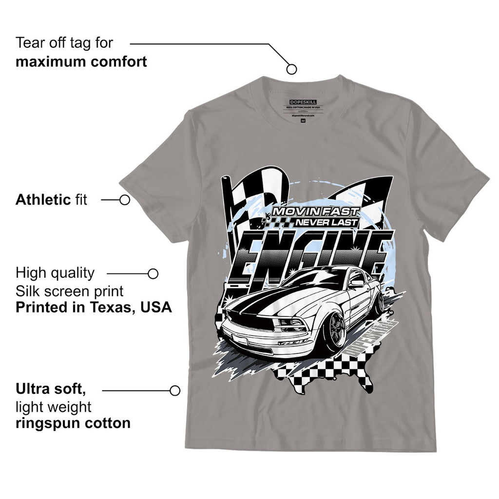 AJ 11 Cool Grey DopeSkill Grey T-shirt ENGINE Tshirt Graphic