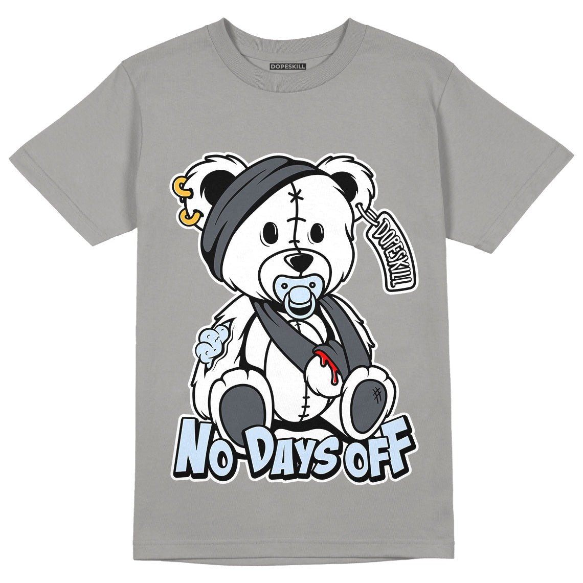 AJ 11 Cool Grey DopeSkill Grey T-shirt Hurt Bear Graphic
