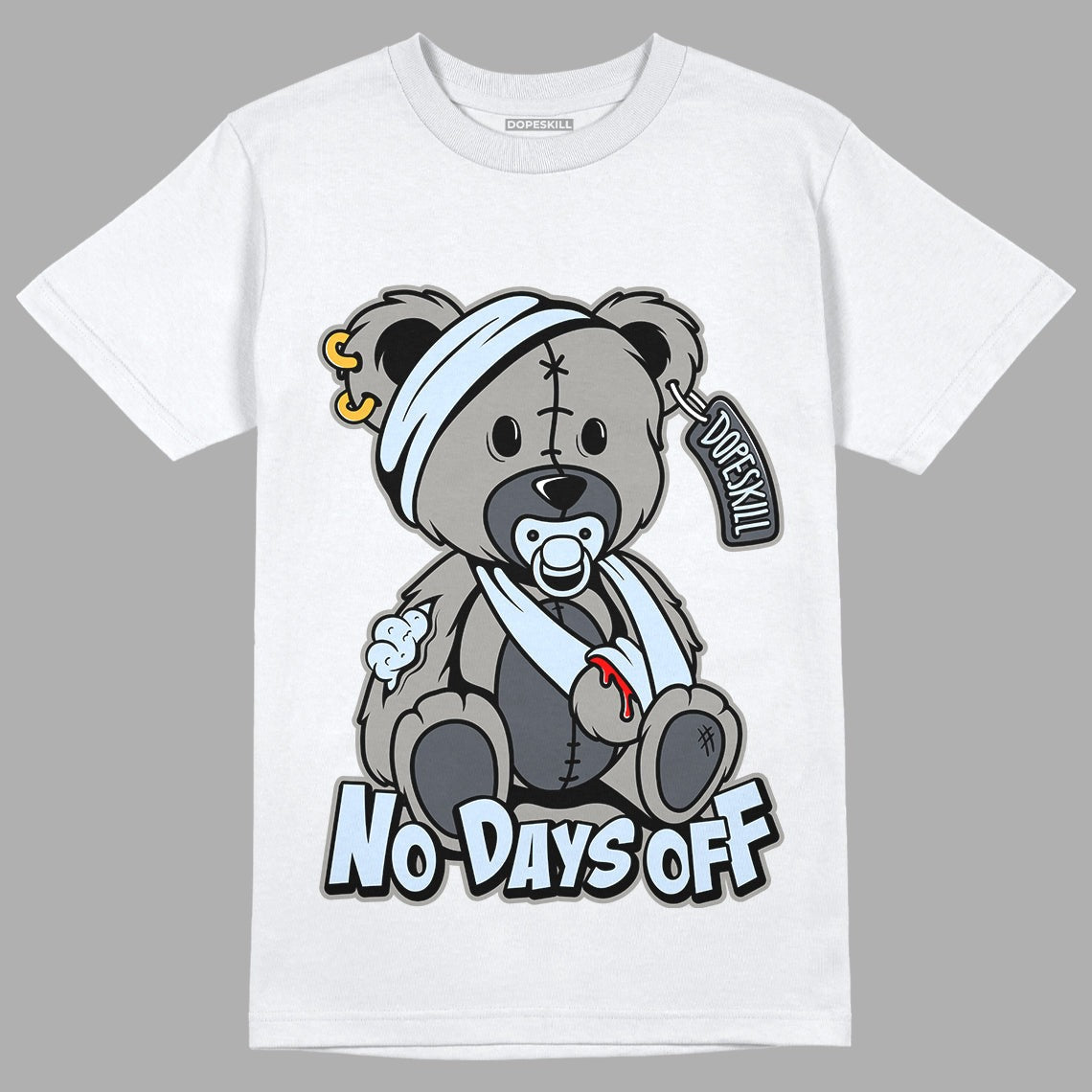 AJ 11 Cool Grey DopeSkill T-Shirt Hurt Bear Graphic