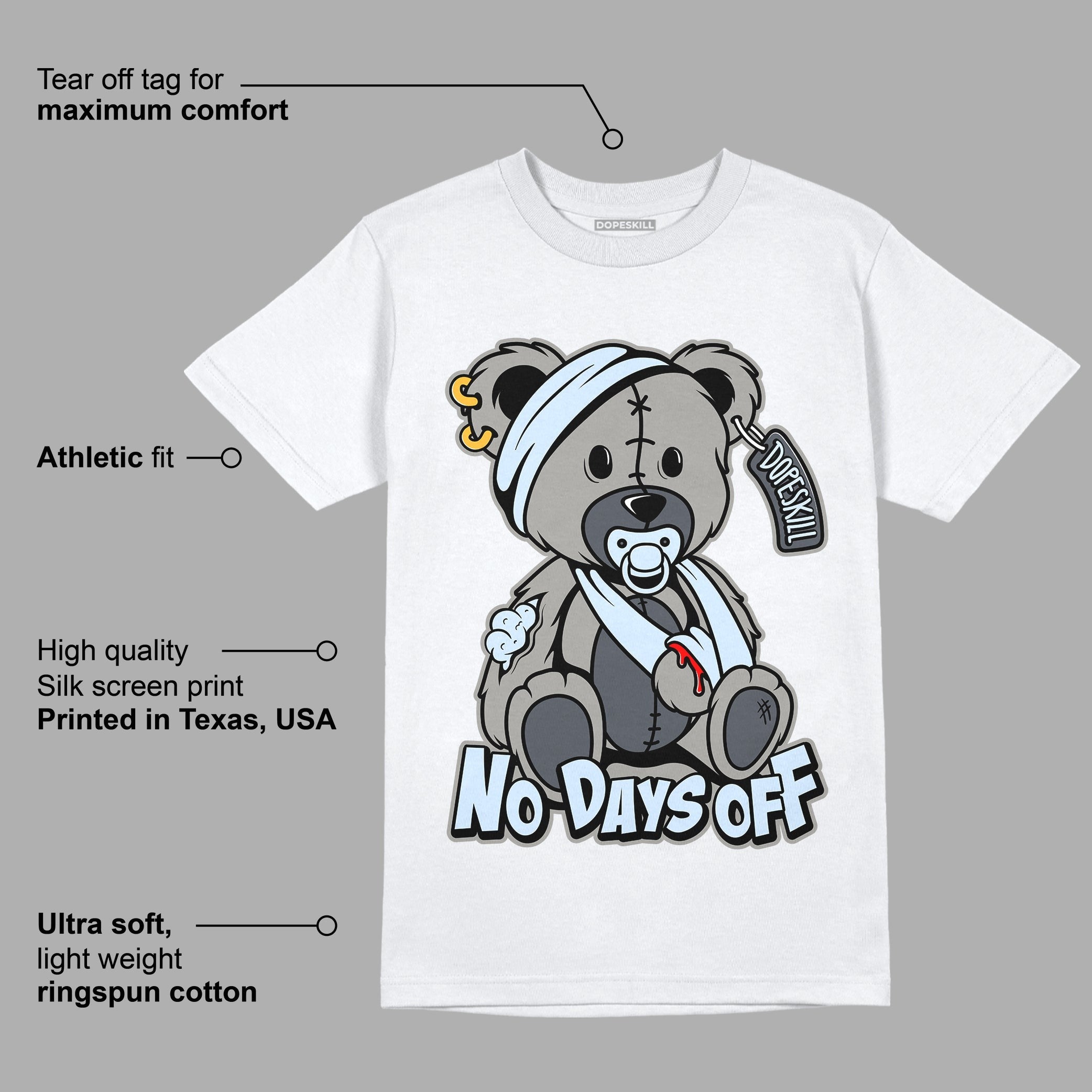AJ 11 Cool Grey DopeSkill T-Shirt Hurt Bear Graphic