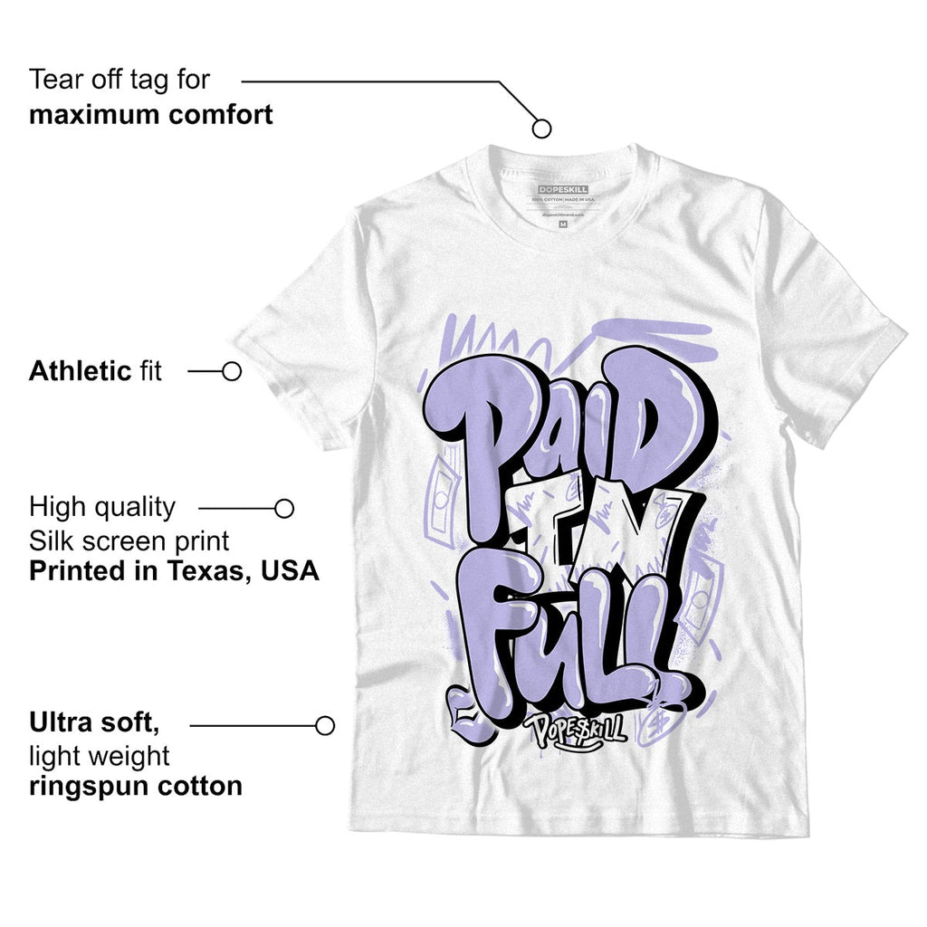 AJ 11 Low Pure Violet DopeSkill T-Shirt New Paid In Full Graphic
