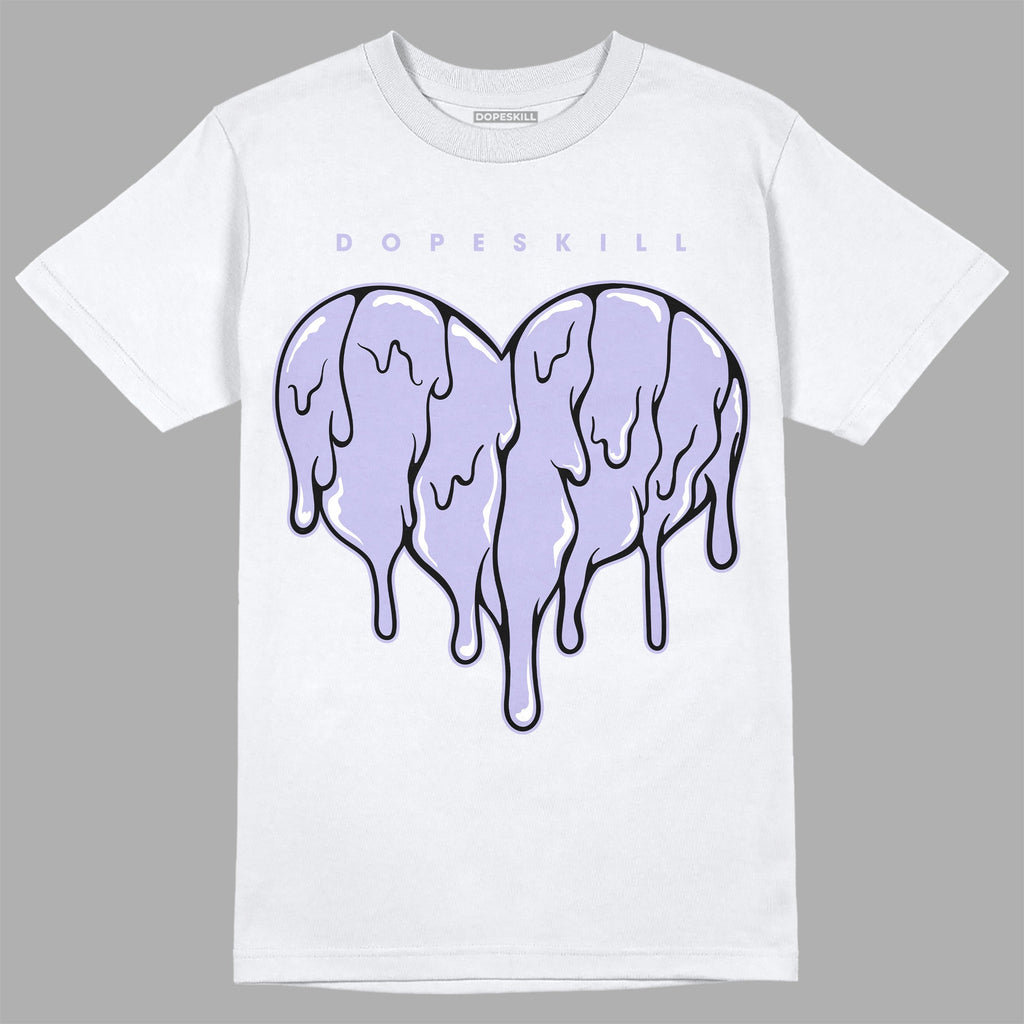 AJ 11 Low Pure Violet DopeSkill T-Shirt Slime Drip Heart Graphic