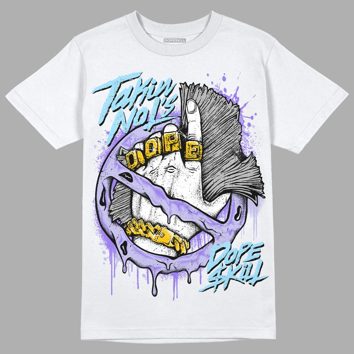 AJ 11 Low Pure Violet DopeSkill T-Shirt Takin No L's Graphic