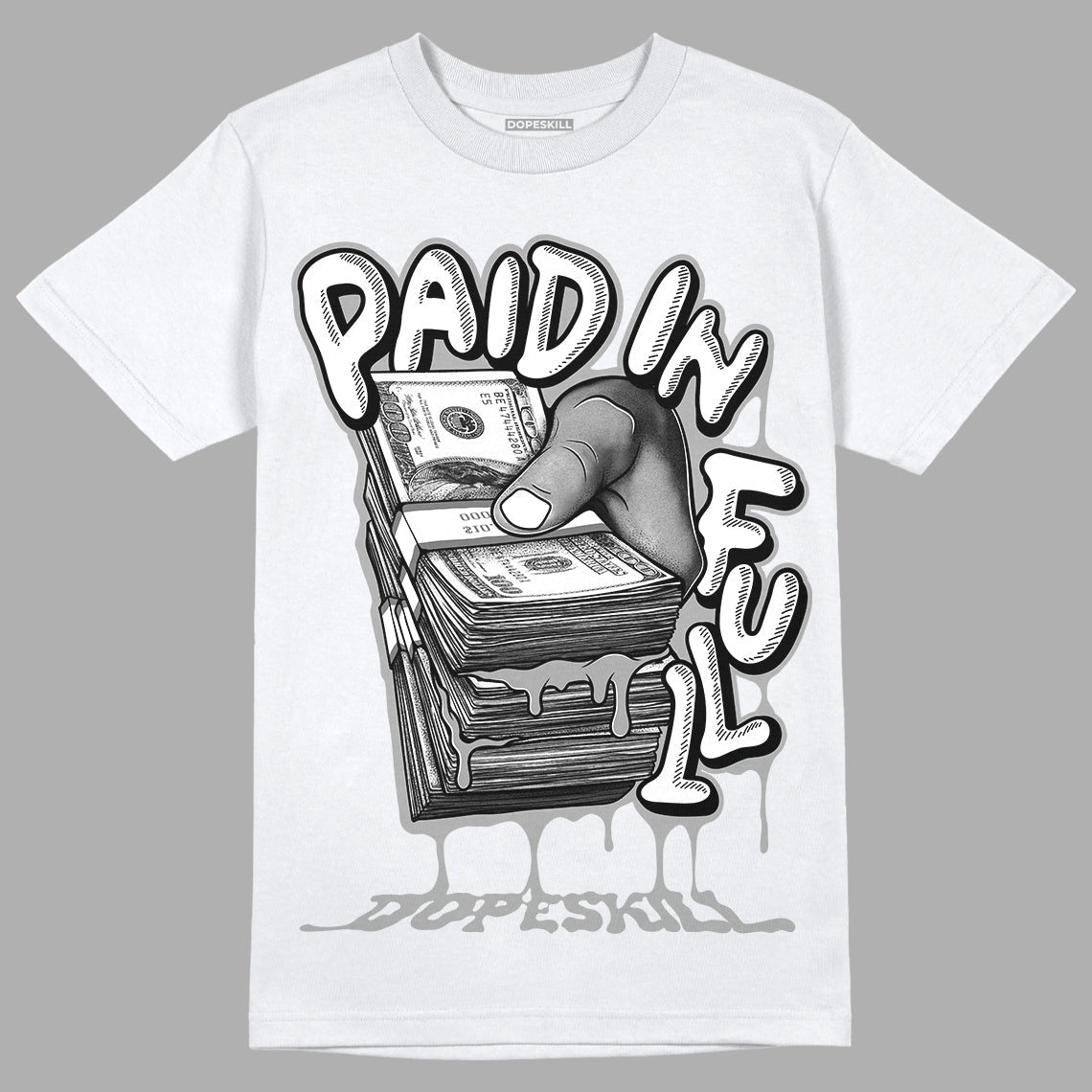 AJ 12 Stealth DopeSkill T-Shirt Paid In Full Graphic