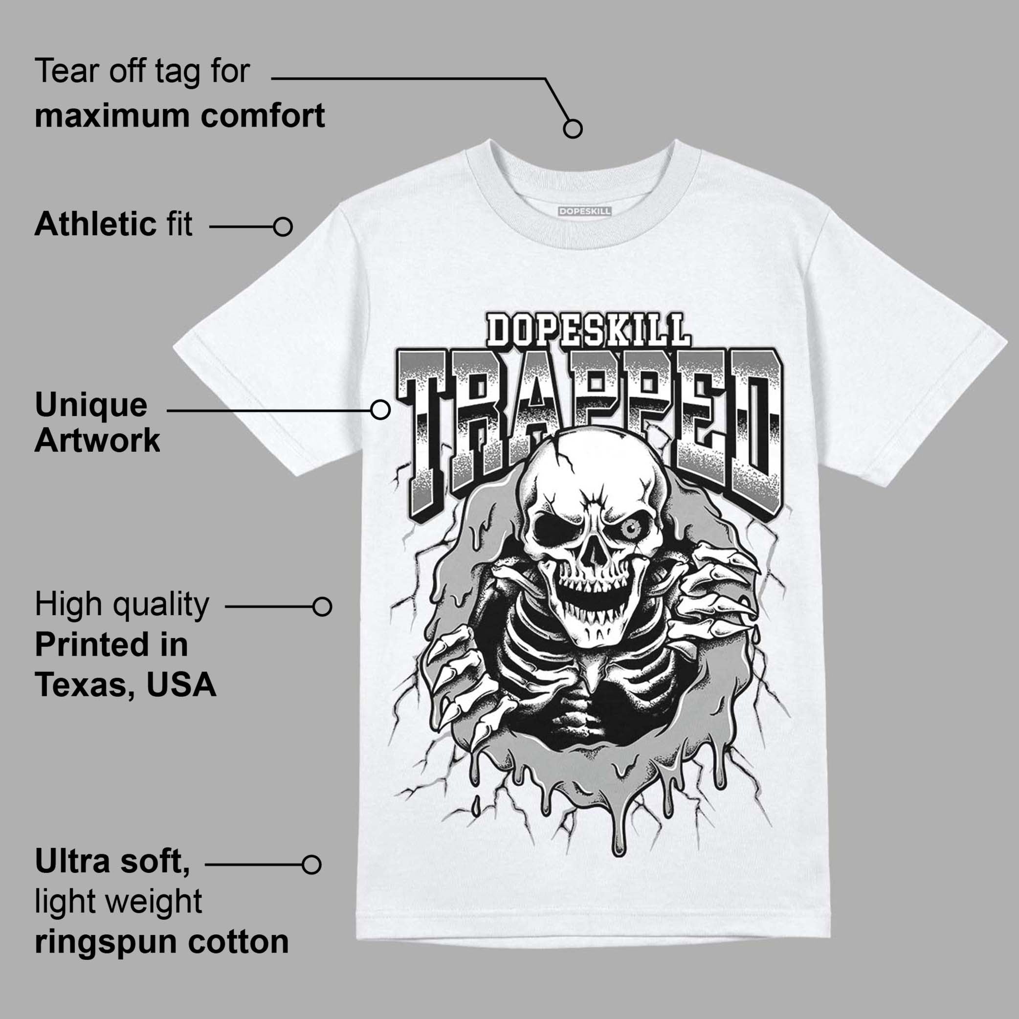 AJ 12 Stealth DopeSkill T-Shirt Trapped Halloween Graphic