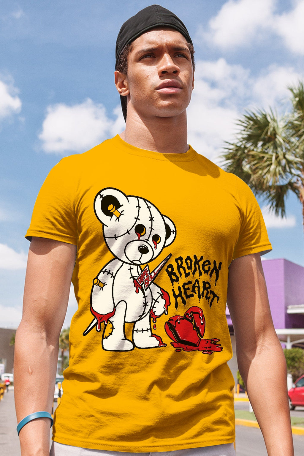 AJ 13 Del Sol DopeSkill Del Sol T-shirt Broken Heart Graphic