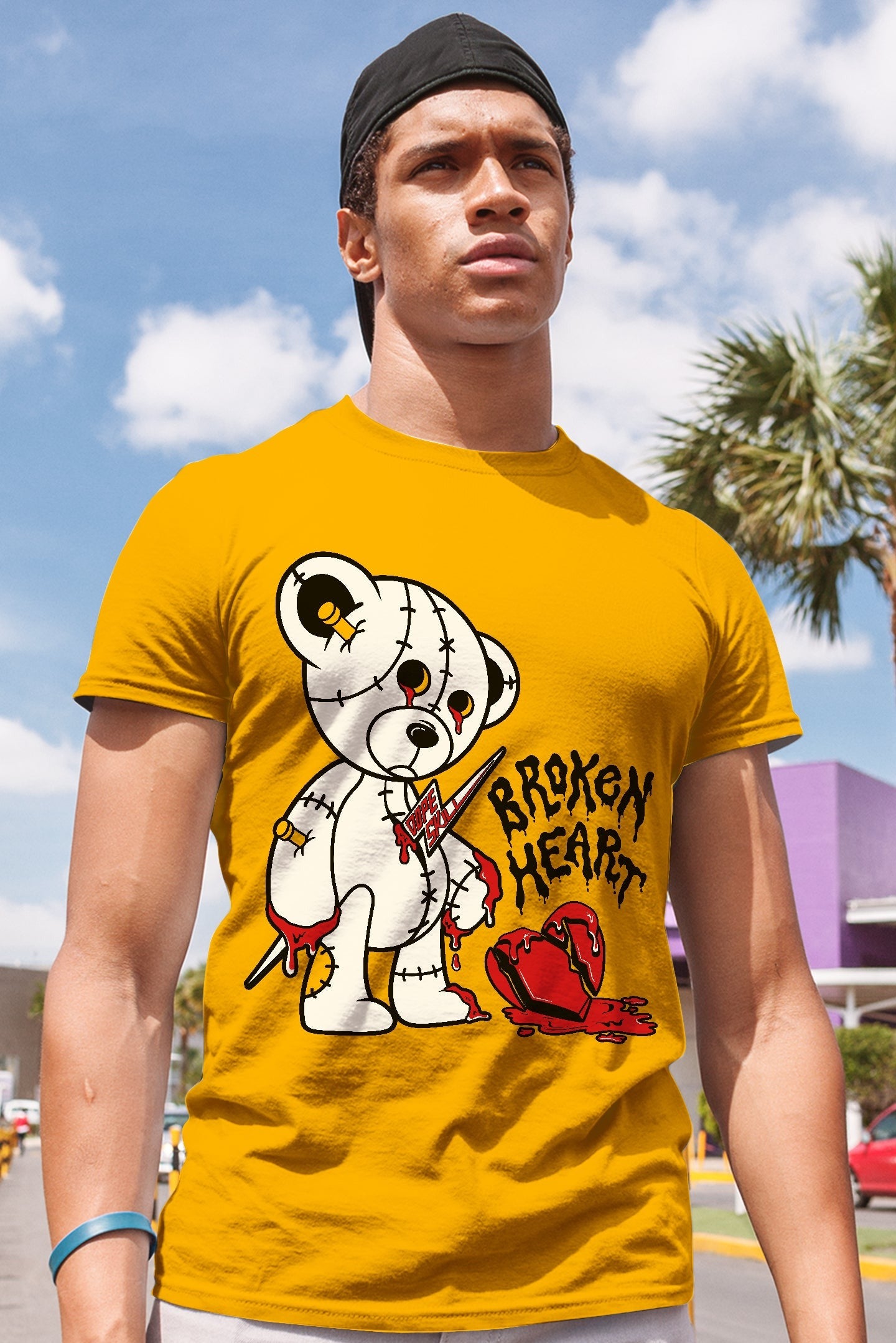 AJ 13 Del Sol DopeSkill Del Sol T-shirt Broken Heart Graphic