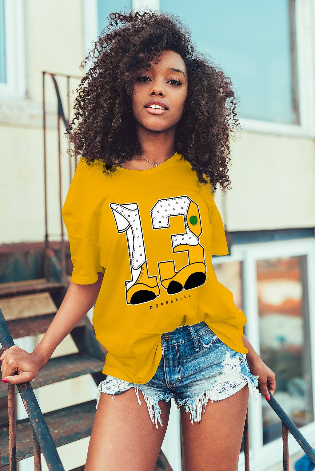 AJ 13 Del Sol DopeSkill Del Sol T-shirt No.13 Graphic