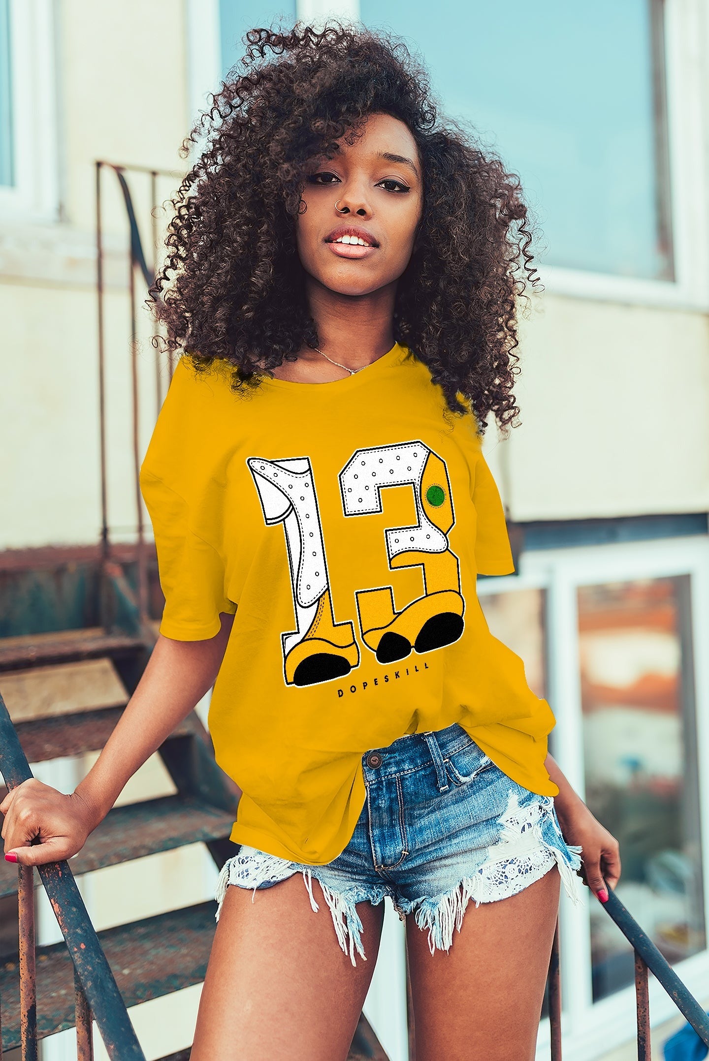 AJ 13 Del Sol DopeSkill Del Sol T-shirt No.13 Graphic