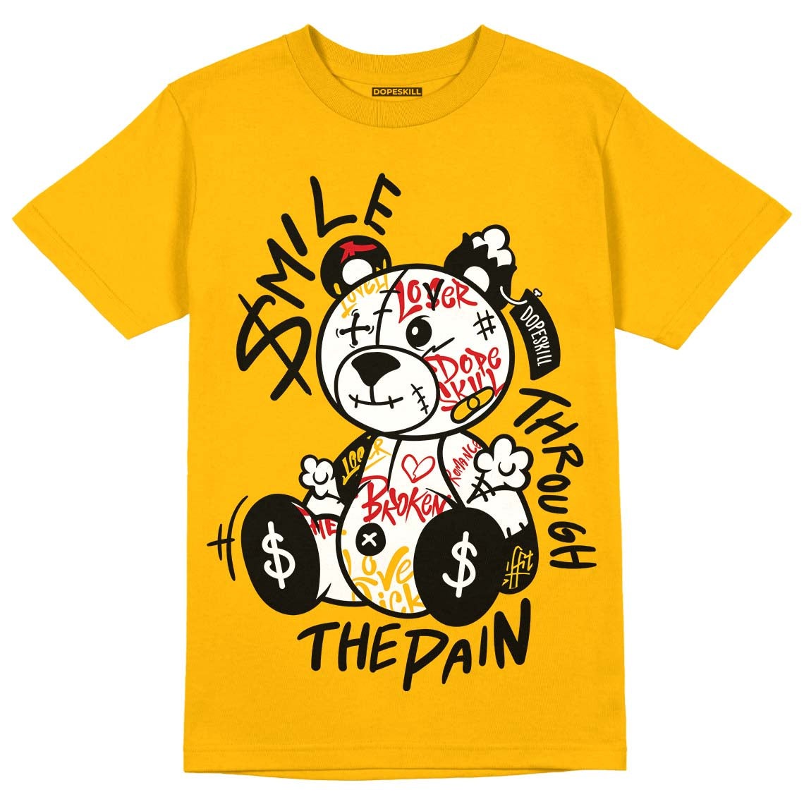 AJ 13 Del Sol DopeSkill Del Sol T-shirt Smile Through The Pain Graphic