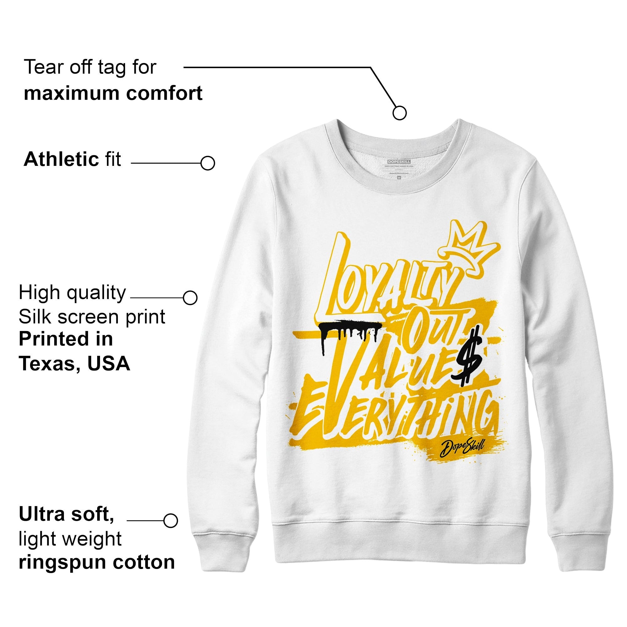 AJ 13 Del Sol DopeSkill Sweatshirt LOVE Graphic