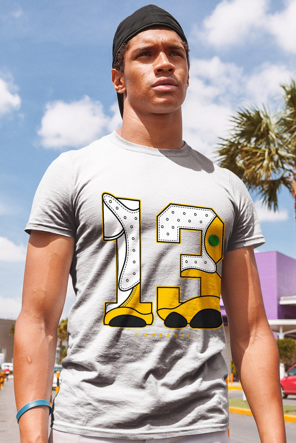 AJ 13 Del Sol DopeSkill T-Shirt No.13 Graphic