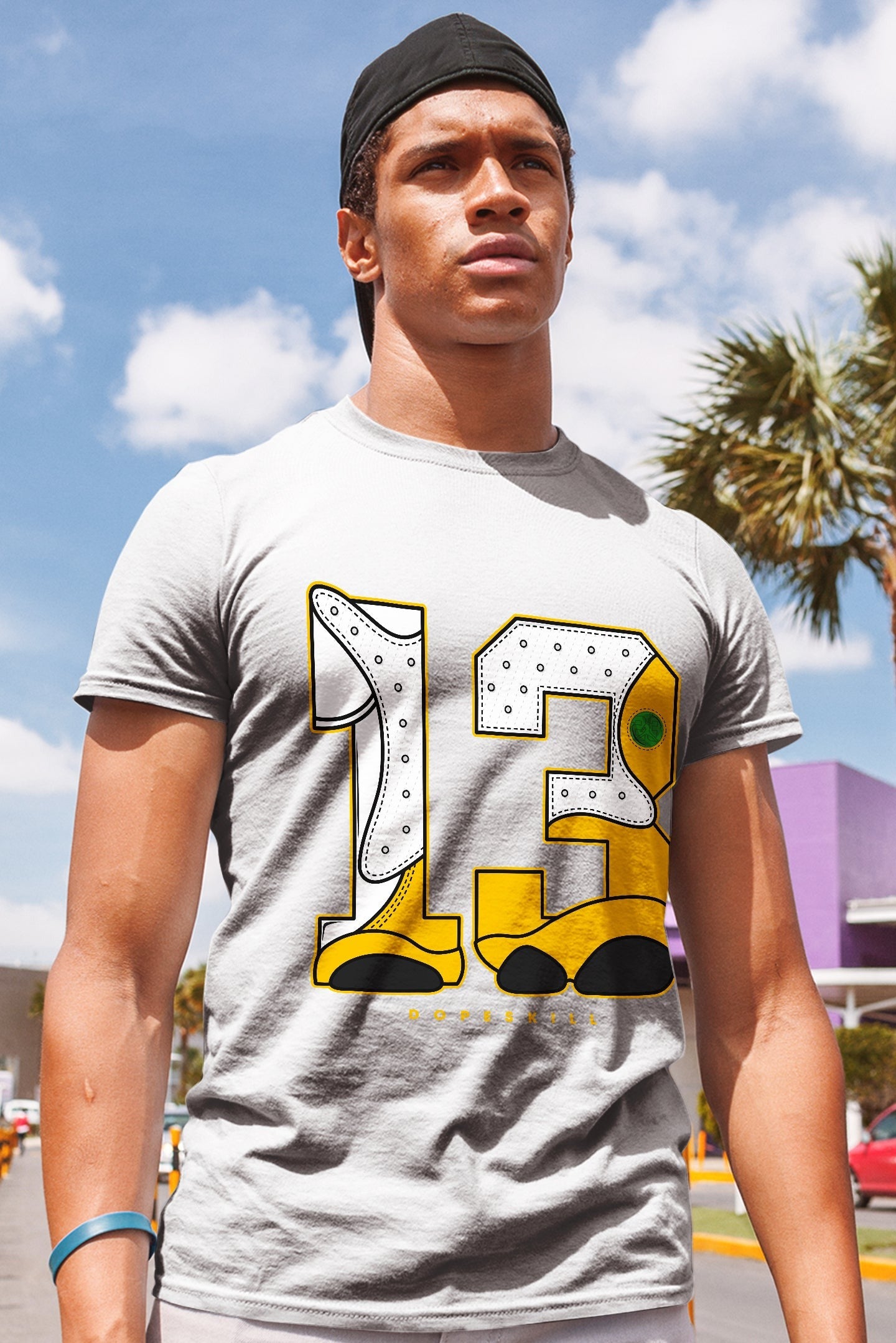 AJ 13 Del Sol DopeSkill T-Shirt No.13 Graphic