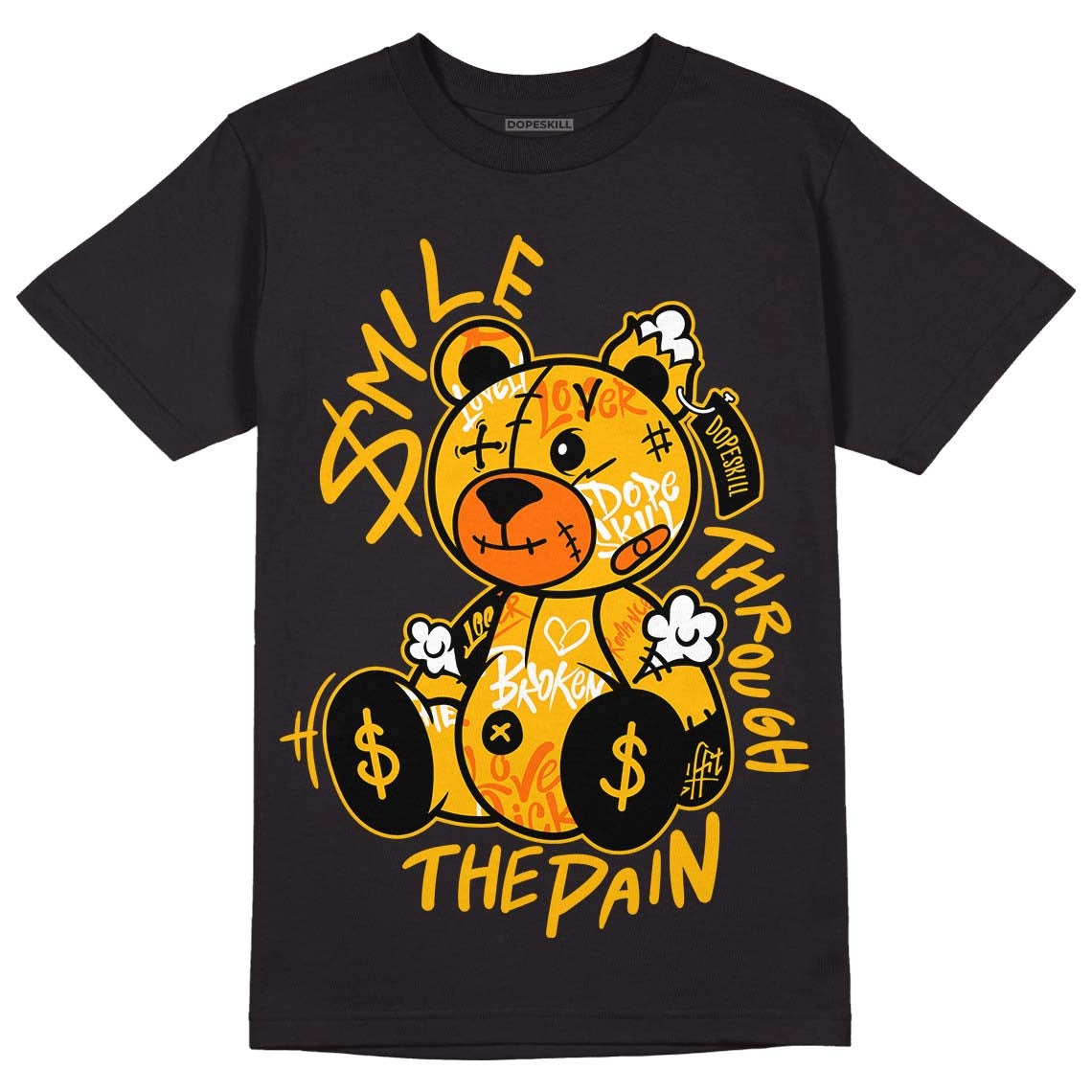 AJ 13 Del Sol DopeSkill T-Shirt Smile Through The Pain Graphic