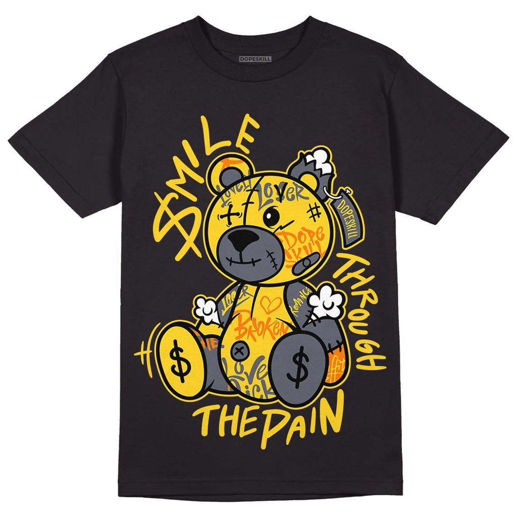 AJ 4 Lightning DopeSkill T-Shirt Smile Through The Pain Graphic
