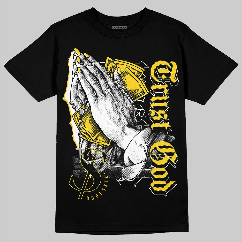 AJ 4 Lightning DopeSkill T-Shirt Trust God Graphic