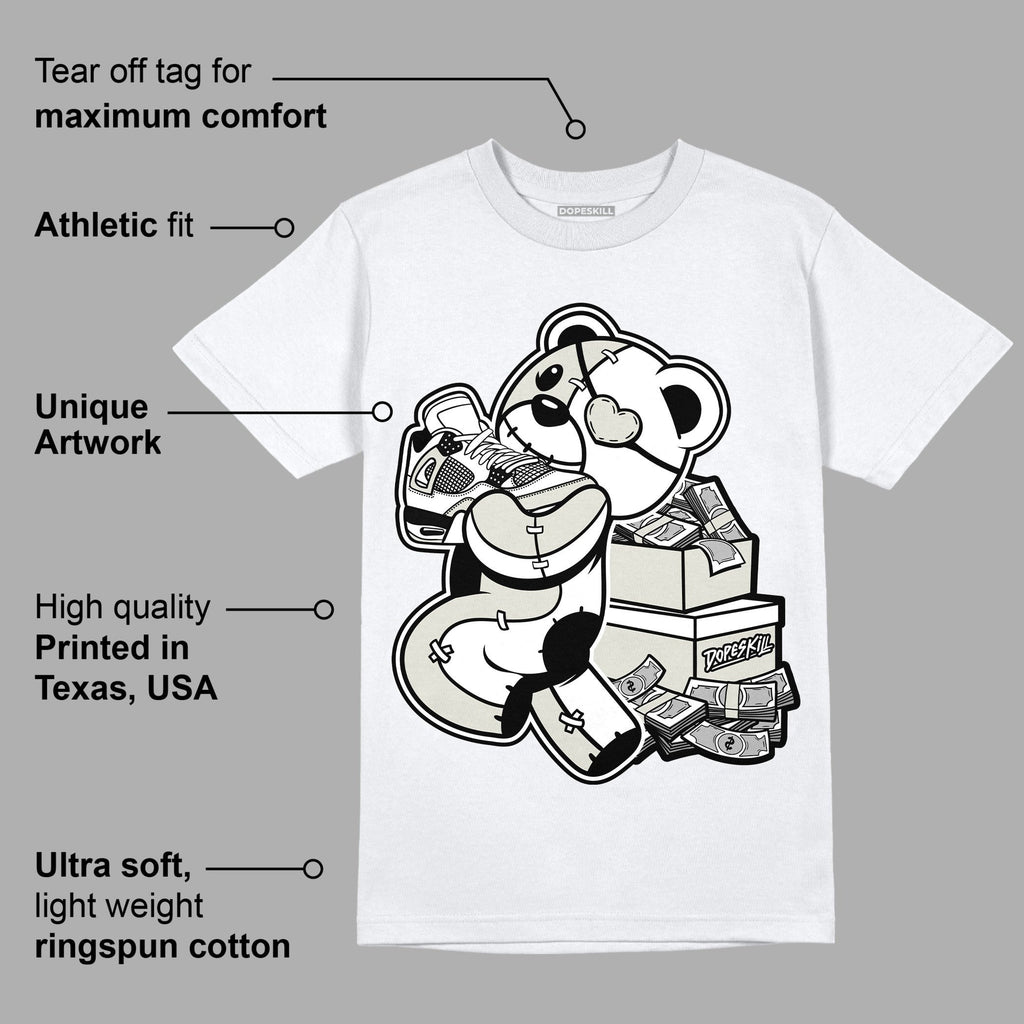 AJ 4 Military Black DopeSkill T-Shirt Bear Steals Sneaker Graphic