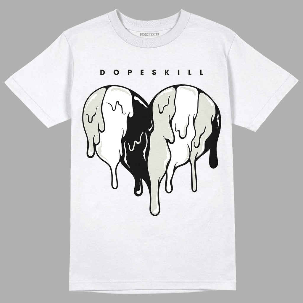 AJ 4 Military Black DopeSkill T-Shirt Slime Drip Heart Graphic
