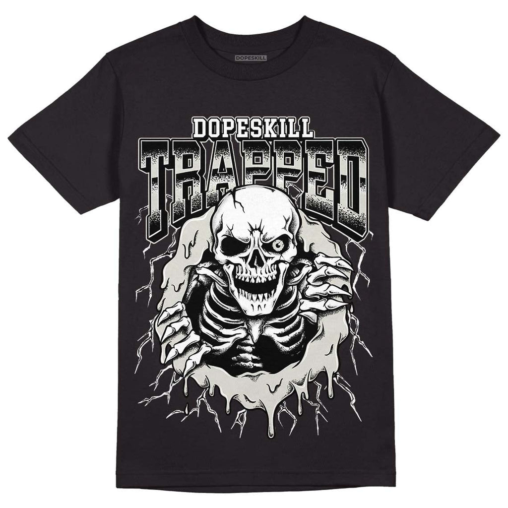 AJ 4 Military Black DopeSkill T-Shirt Trapped Halloween Graphic