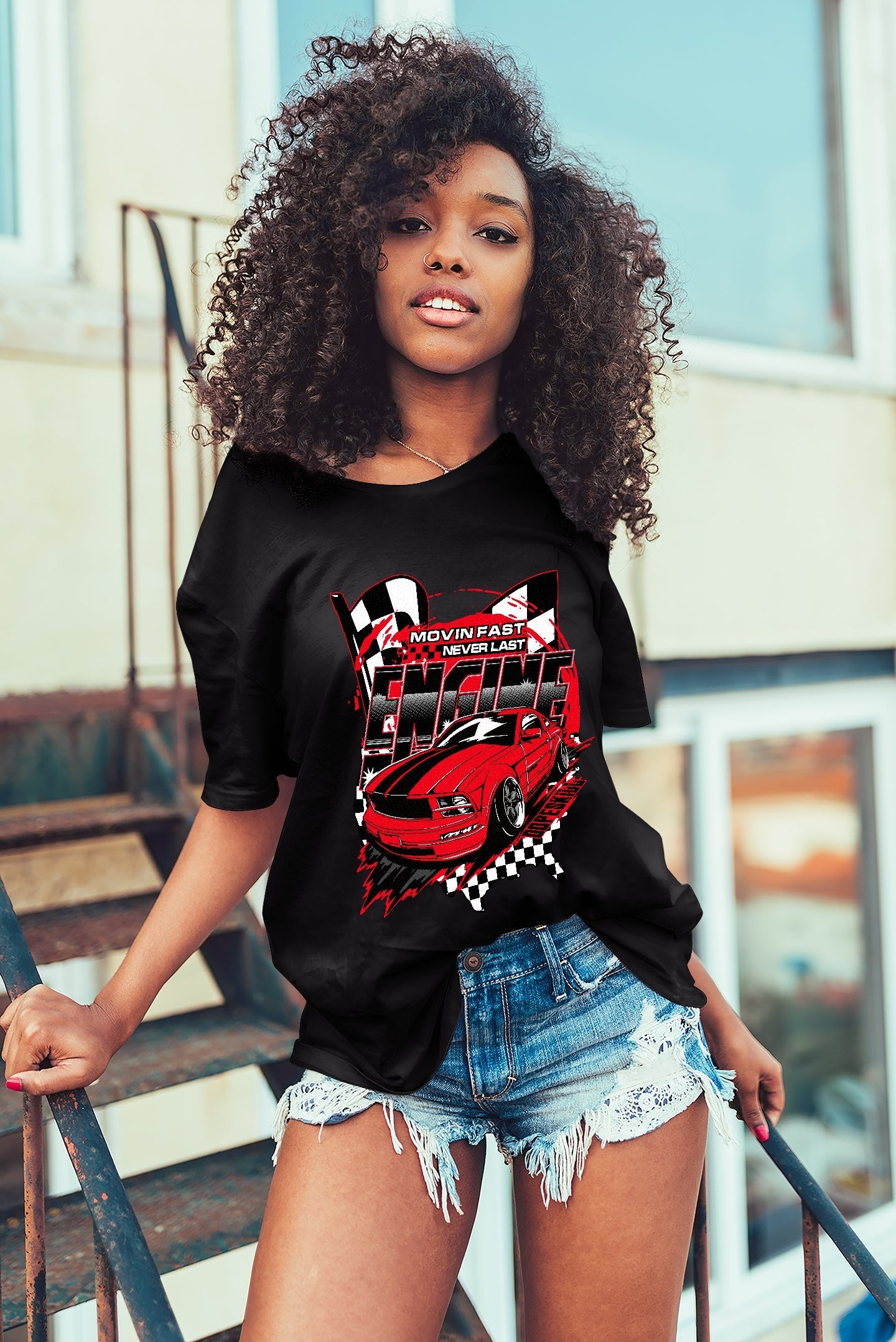 AJ 4 Red Thunder DopeSkill T-Shirt ENGINE Tshirt Graphic