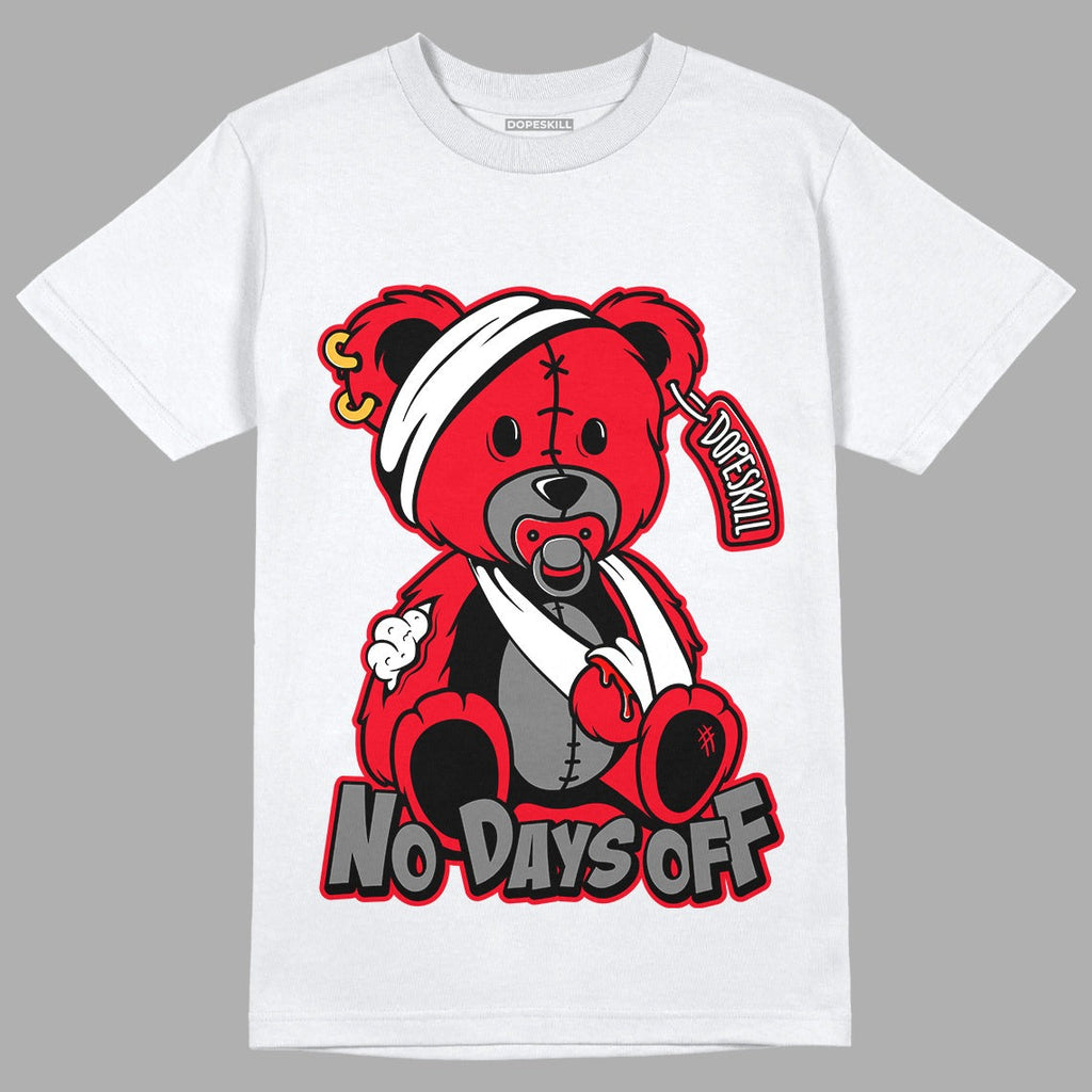 AJ 4 Red Thunder DopeSkill T-shirt Hurt Bear Graphic
