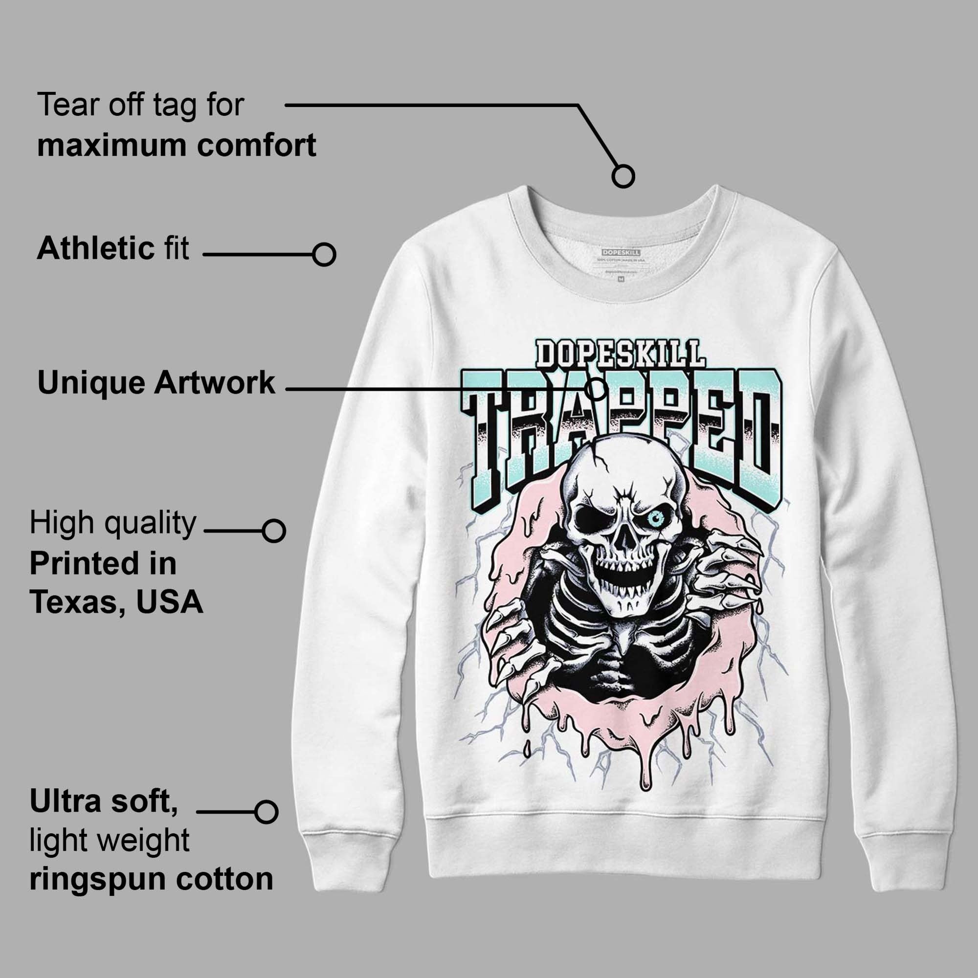 AJ 5 Easter DopeSkill Sweatshirt Trapped Halloween Graphic