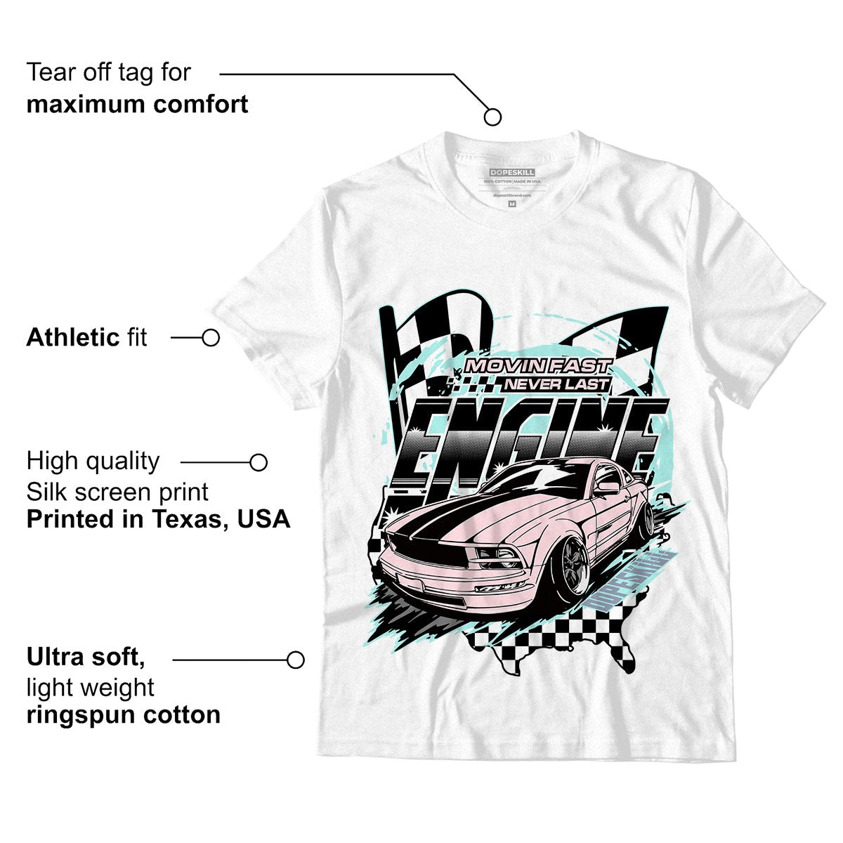 AJ 5 Easter DopeSkill T-Shirt ENGINE Tshirt Graphic