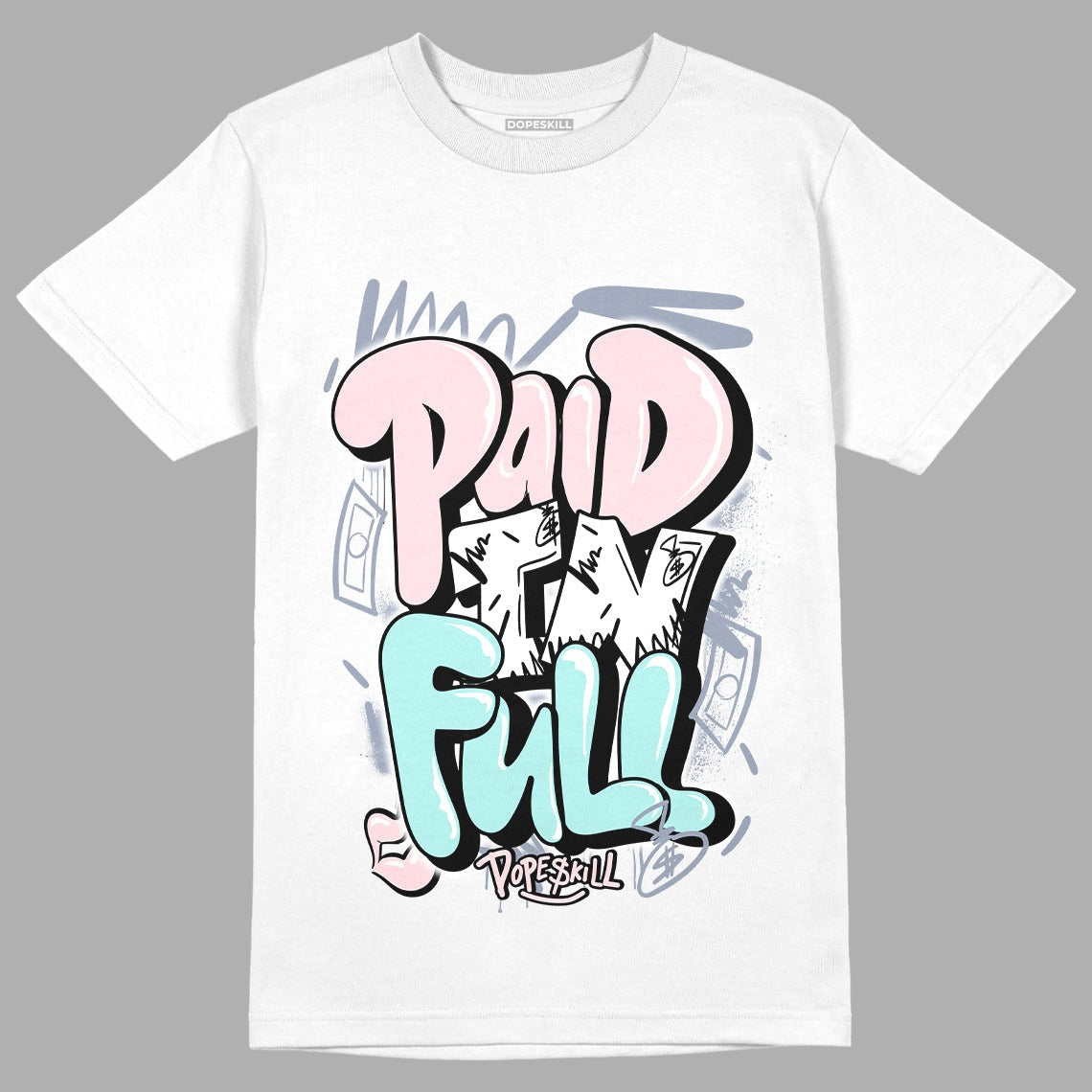 AJ 5 Easter DopeSkill T-Shirt New Paid In Full Graphic