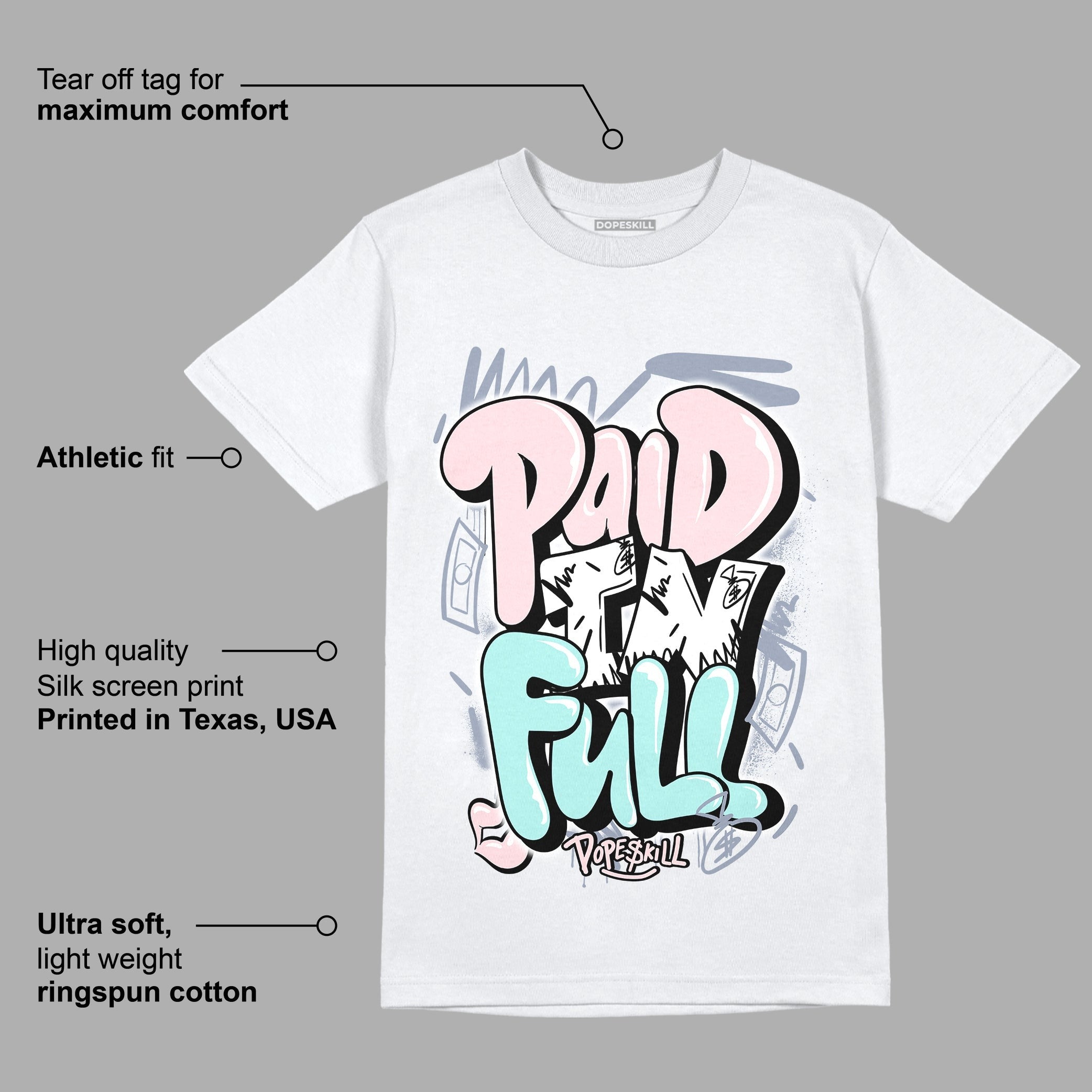 AJ 5 Easter DopeSkill T-Shirt New Paid In Full Graphic