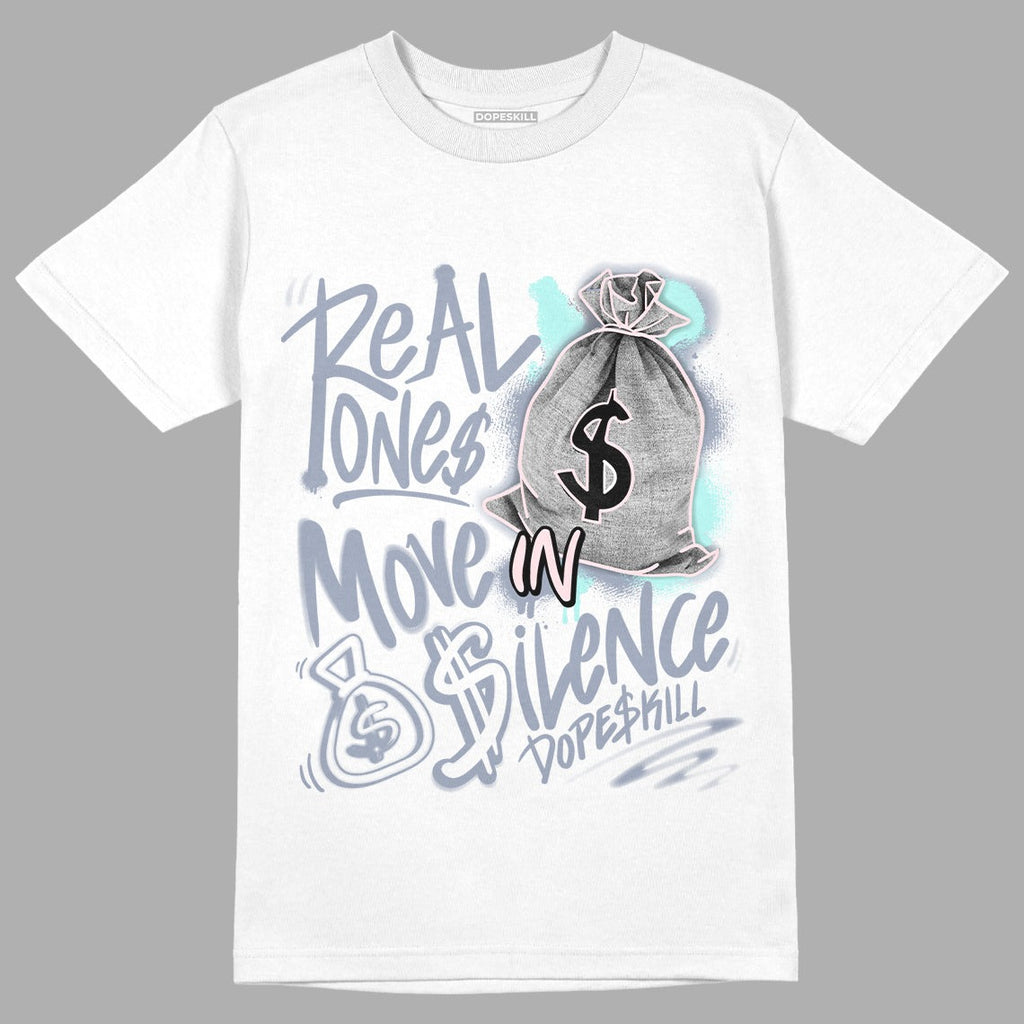 AJ 5 Easter DopeSkill T-Shirt Real Ones Move In Silence Graphic