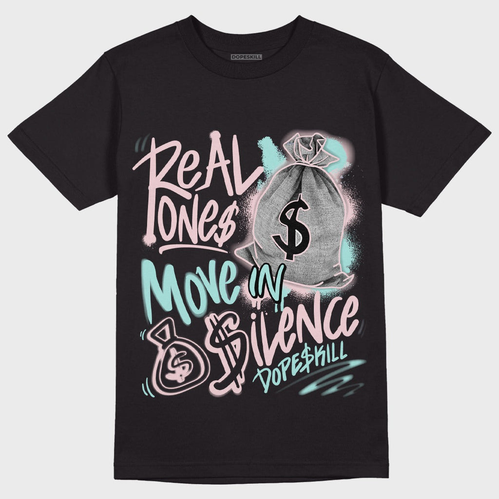 AJ 5 Easter DopeSkill T-Shirt Real Ones Move In Silence Graphic