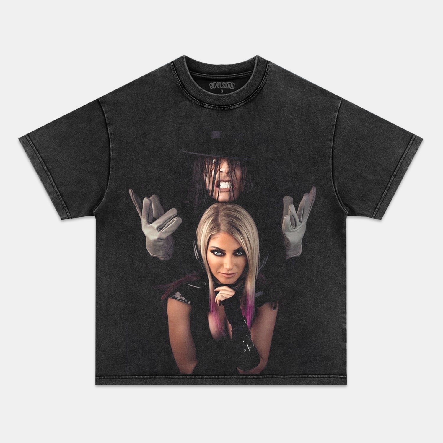 ALEXA BLISS AND THE UNDERTAKER TEE Style001