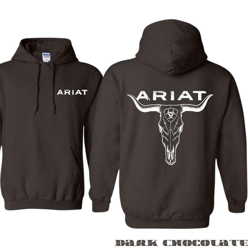 ARIAT Hoodie - A strong and stylish design for outdoor enthusiasts, perfect for those passionate about ranching and equestrian sports, providing exceptional comfort and quality, Unisex.