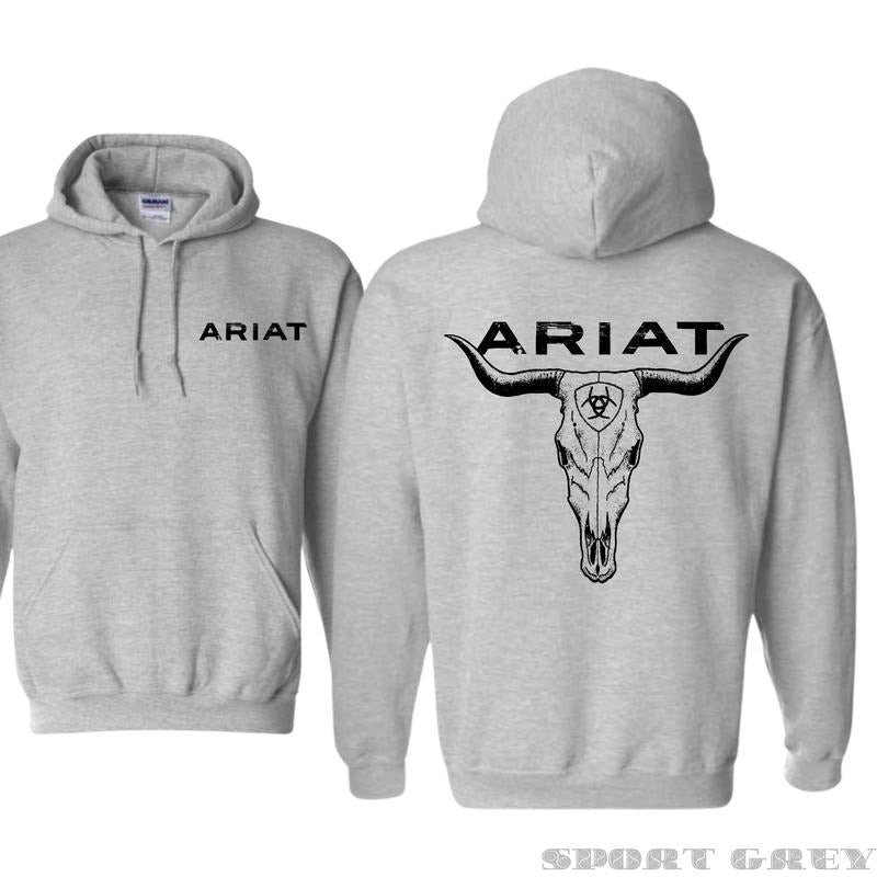 ARIAT Hoodie - A strong and stylish design for outdoor enthusiasts, perfect for those passionate about ranching and equestrian sports, providing exceptional comfort and quality, Unisex.