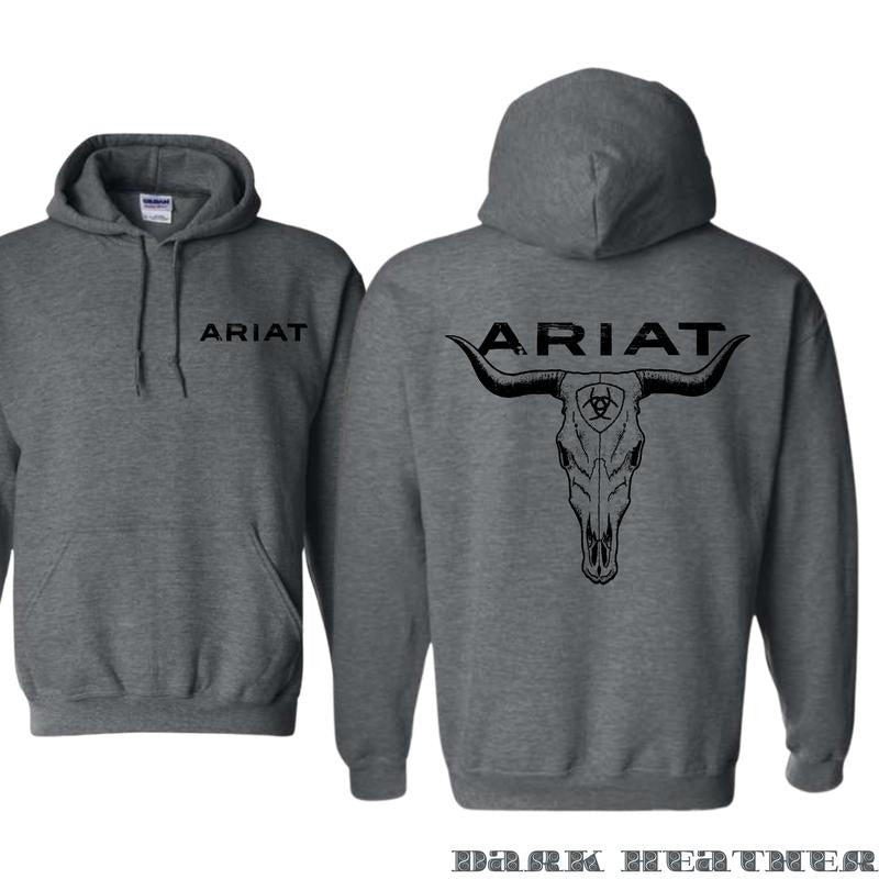 ARIAT Hoodie - A strong and stylish design for outdoor enthusiasts, perfect for those passionate about ranching and equestrian sports, providing exceptional comfort and quality, Unisex.