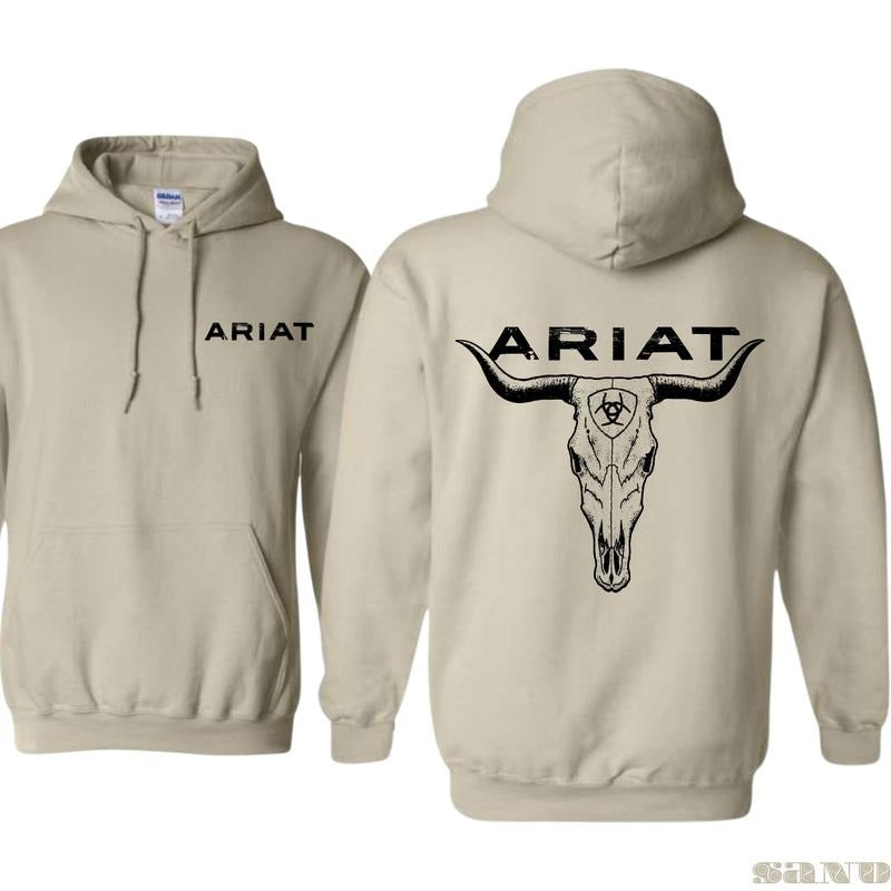 ARIAT Hoodie - A strong and stylish design for outdoor enthusiasts, perfect for those passionate about ranching and equestrian sports, providing exceptional comfort and quality, Unisex.