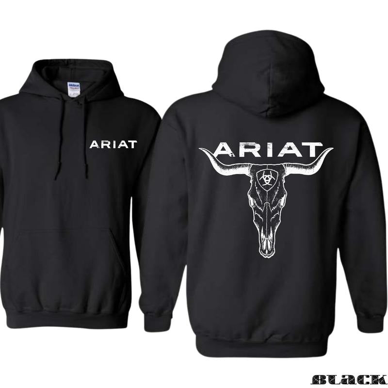 ARIAT Hoodie - A strong and stylish design for outdoor enthusiasts, perfect for those passionate about ranching and equestrian sports, providing exceptional comfort and quality, Unisex.