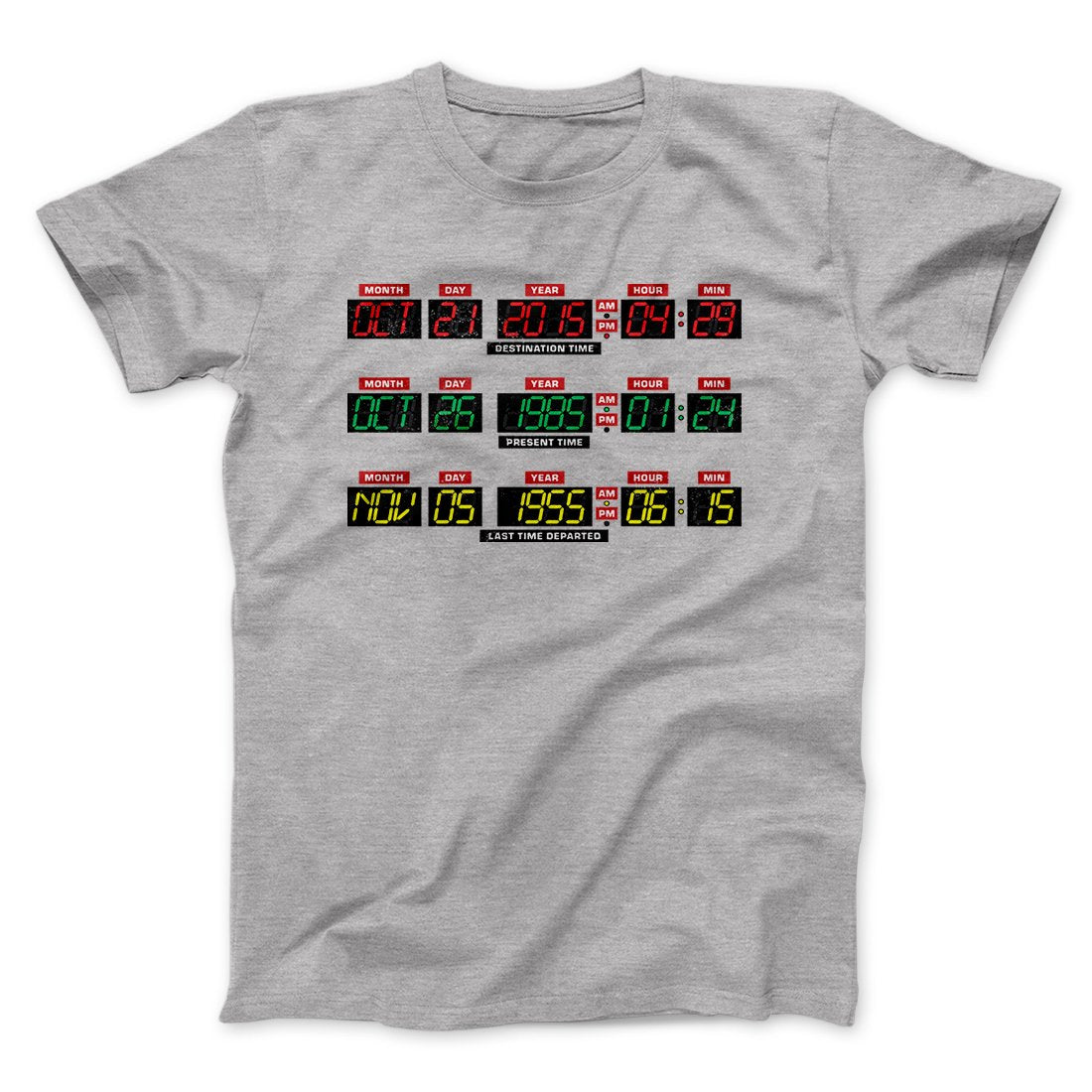 Time Machine Dashboard Funny Movie Men/Unisex T-Shirt